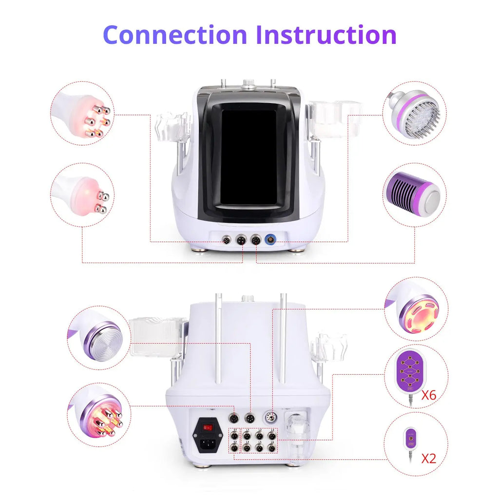 Aristorm cavitation 40k machine skin tightening Cavitation 9 in1 skin tightening tool facial stimulation machine